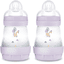 MAM Kojenecká láhev Easy Start Anti-Colic matt 2x 160 ml od 0 měsíců, plavá