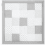 emma & noah Krabbeldecke | Patchwork Essential Grau 140x140 cm