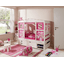 TiCAA Hausbett Mini mit 3 Schubladen Prinzessin Rosa 
