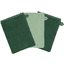 WÖRNER SÜDFROTTIER Washandje Thuis groen Set van 3 15 x 21 cm