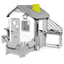Smoby Casa de juegos Neo Jura Lodge Accesorios - Chimenea
