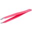 canal® Haarpinzette schräg, pink, rostfrei 9 cm
