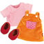 Zestaw sukienek Quendy, różowy - pomarancz sigikid 