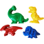 Gowi Dinosaurieformer - set med 4 i ett nät