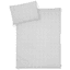 JULIUS ZÖLLNER Biancheria da letto Tiny Squares Grey 100 x 135 cm