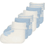 Ewers First Baby Socks Plush 6 Pack Bear Light Blue/White