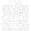 Alvi Biancheria da lettino 80 x 80 cm, Stelle grigio argento Esclusivo