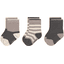 LÄSSIG Lot de 3 chaussettes enfants anthracite taupe