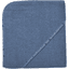 WÖRNER SÜDFROTTIER Badhanddoek met capuchon thuis donkerblauw 80 x 80 cm 