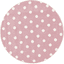 Alfombra infantil LIVONE A los niños les encantan las alfombras CIRCLE rosa/blanco 160 cm redondas 