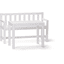 Kids Concept® Table de jardin enfant et banc bois, blanc