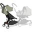 BABYZEN Kinderwagen YOYO 6+ connect White mit Textilset Olive