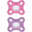 MAM Dudlík Comfort silikonový, 0+ měsíců, 2ks, růžový + fialový