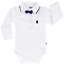 JACKY Body enfant manches longues noeud papillon blanc/marine