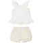 OVS 2-teiliges Seit Bluse und Shorts Coconut Milk