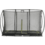 EXIT Trampoliini Silhouette turvaverkolla 244 x 366 cm, suorakulmio, Musta
