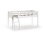 VIPACK Lit mezzanine enfant SCOTT échelle bois blanc 90x200 cm