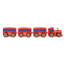 Cubika Toys Treno "Cubika" giocattolo in legno