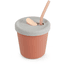 haakaa® Vaso de paja a partir de 6 meses, rojo oscuro