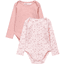Minoti 2 pak bodysuits roze