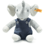 Steiff Eliot Elefant, hellgrau/blau