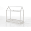 VIPACK Lit cabane enfant bois blanc 70x140 cm