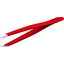 canal® Haarpinzette, gerade, rot rostfrei 9 cm