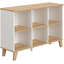 PAIDI Sideboard OSCAR 6 offene Fächer Kreideweiß/Eiche-Nebraska 