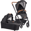 GESSLEIN Wózek dziecięcy FX4 Soft+ Style Zestaw gondoli czarny