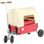 BEACHTREKKER Bollerwagen - Skládací Bollerwagen LiFe, červený s parkovací brzdou a stříškou