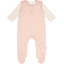 Steiff Romper set stripes Silver pink