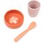 Done by Deer™ Silikon Geschirr-Set First meal papaya