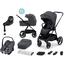 Kinderkraft Kombikinderwagen NEA 2 in 1 deep gray inkl. MAXI COSI Babyschale Pebble S Tonal Graphite und Basisstation FamilyFix S Black