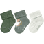 Sterntaler Chaussettes de bébé pack de 3 castors vert pierre  