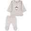 Sterntaler Souprava košile s dlouhým rukávem a kalhot světle šedá