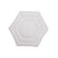 fillikid Matelas de parc bébé hexagonal jersey blanc 124 cm