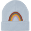 LÄSSIG Kinder Beanie Mütze Little Gang Regenbogen hellblau