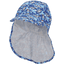 Sterntaler Peaked cap med nakkebeskyttelse hai blå