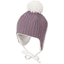 Sterntaler Inka-Mütze Zopfmuster lila