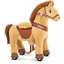 PonyCycle ® Caballo de juguete con ruedas Light brown pequeño