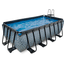 EXIT Frame Pool 4x2x1.22m (12v Sand filter)- Grå