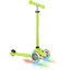 GLOBBER Scooter PRIMO LIGHT S lime green, valaistuilla pyörillä