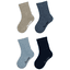 Sterntaler Lot de 4 chaussettes côtelées bleu encre chiné 