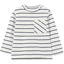 OVS Pruhované tričko s dlouhými rukávy Off White 