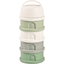 BEABA® Boîte doseuse de lait en poudre 4 compartiments 330 ml, blanc coton/vert sauge