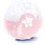 Infantino B kids® Projektori-yövalo, vaaleanpunainen
