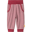 Steiff Girls Pantaloni Tuta a righe, rosso/bianco