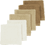 MEYCO Burfdoekjes Set van 6 wit/beige/bruin