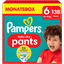 Pampers Couches culottes Baby-Dry Pants taille 6 extra large 14-19 kg pack mensuel 1x138 pièces