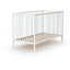 WEBABY Lit à barreaux Duo bois blanc 60x120 cm